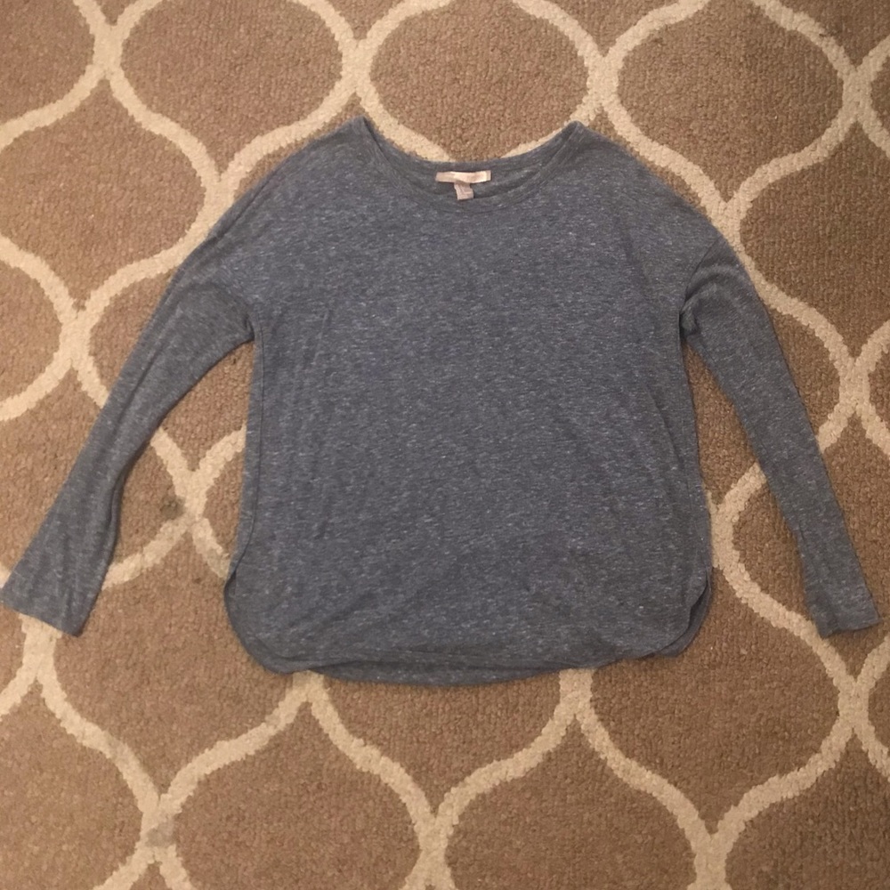 Marled Violet Long-sleeve Tee